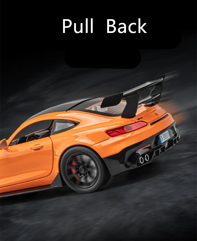 1/24 Benzs-GT GTR Alloy Sports Car Model Diecast & Toy Vehicles Metal Racing Car Model High Simulation Sound and Light Kids Gift