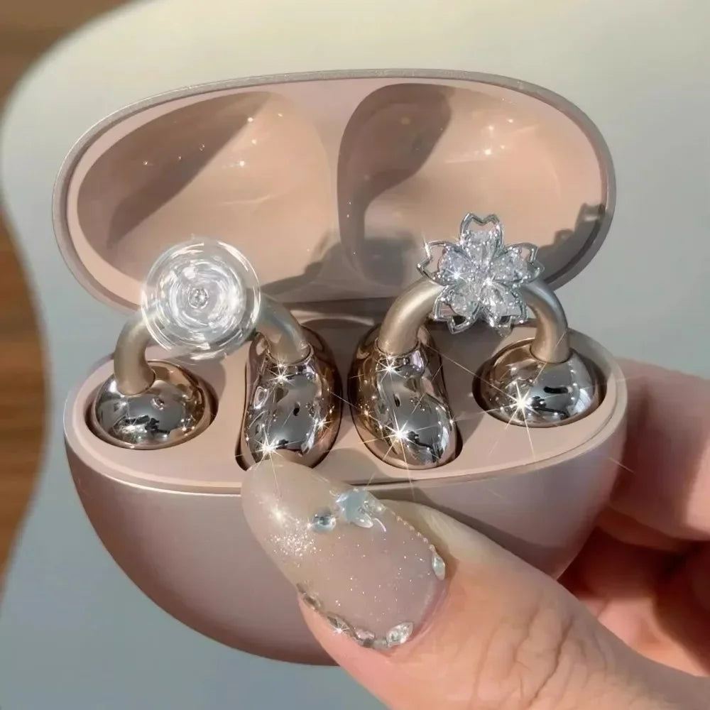 1PC DIY Headphone Diameter Buckle Zircon Decorative Headphone Decoration Clip Removeable Easy to Install Earbud Accessories