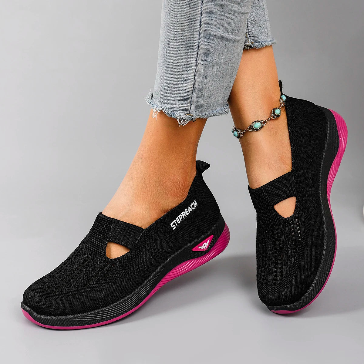 Women's summer breathable mesh flat shoes women's shoes casual sneakers shoes, clearance free shipping
