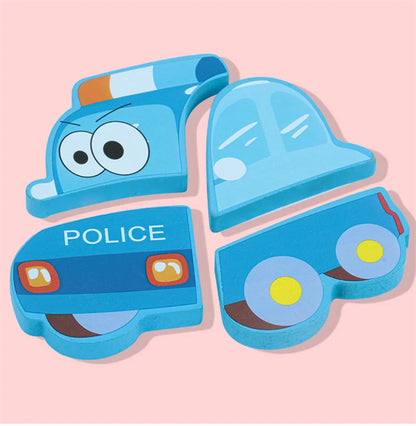 Kids Montessori 3D Wooden Puzzle Hands Grab Child Puzzle Educational Learning Toys Baby Games Puzzles For Kids 1 2 3 Years Old