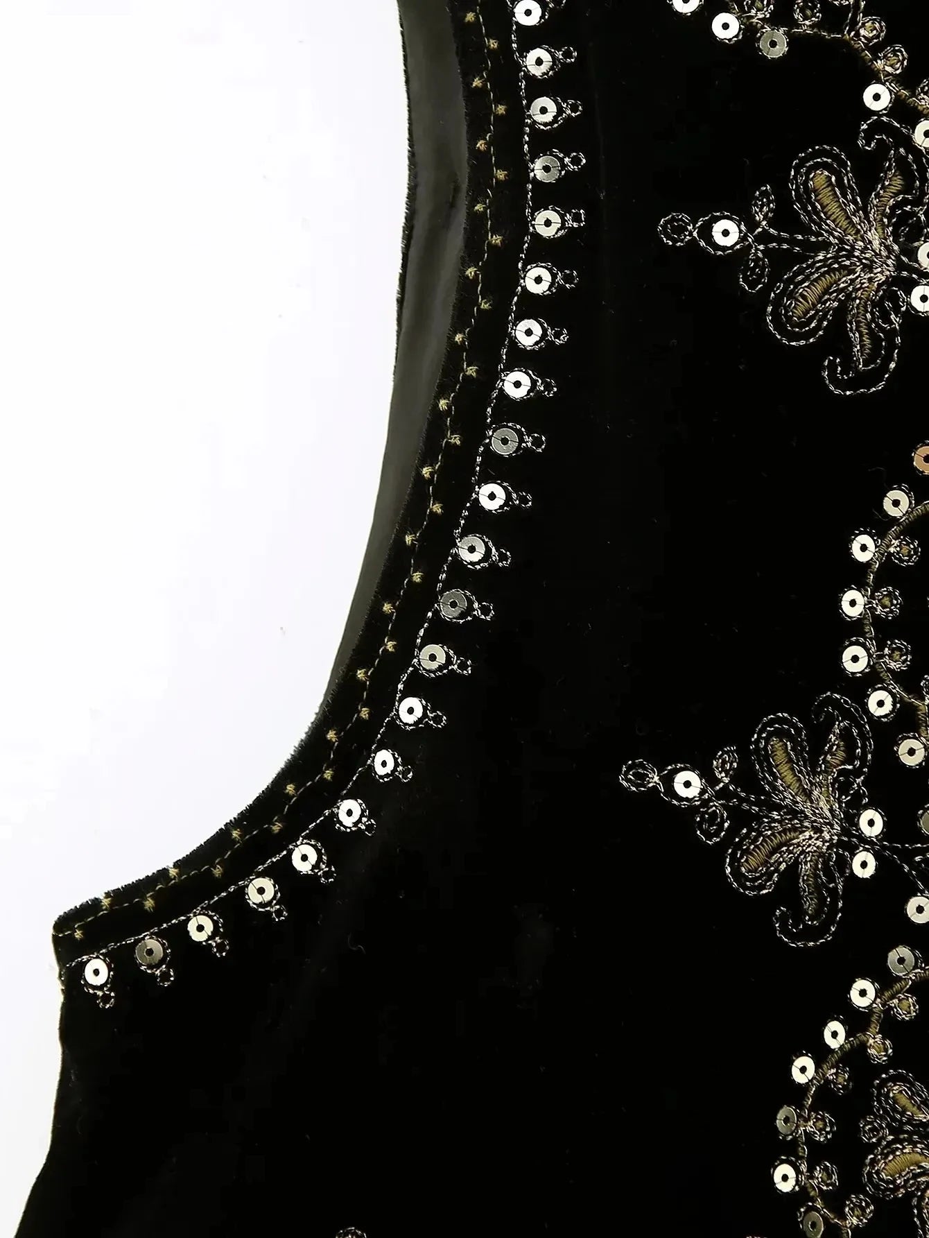 Vintage Autumn Velvet Embroidered Vest Sleeveless Jacket Women V Neck Chic Waistcoats Female Fashion Vests Coat 2023