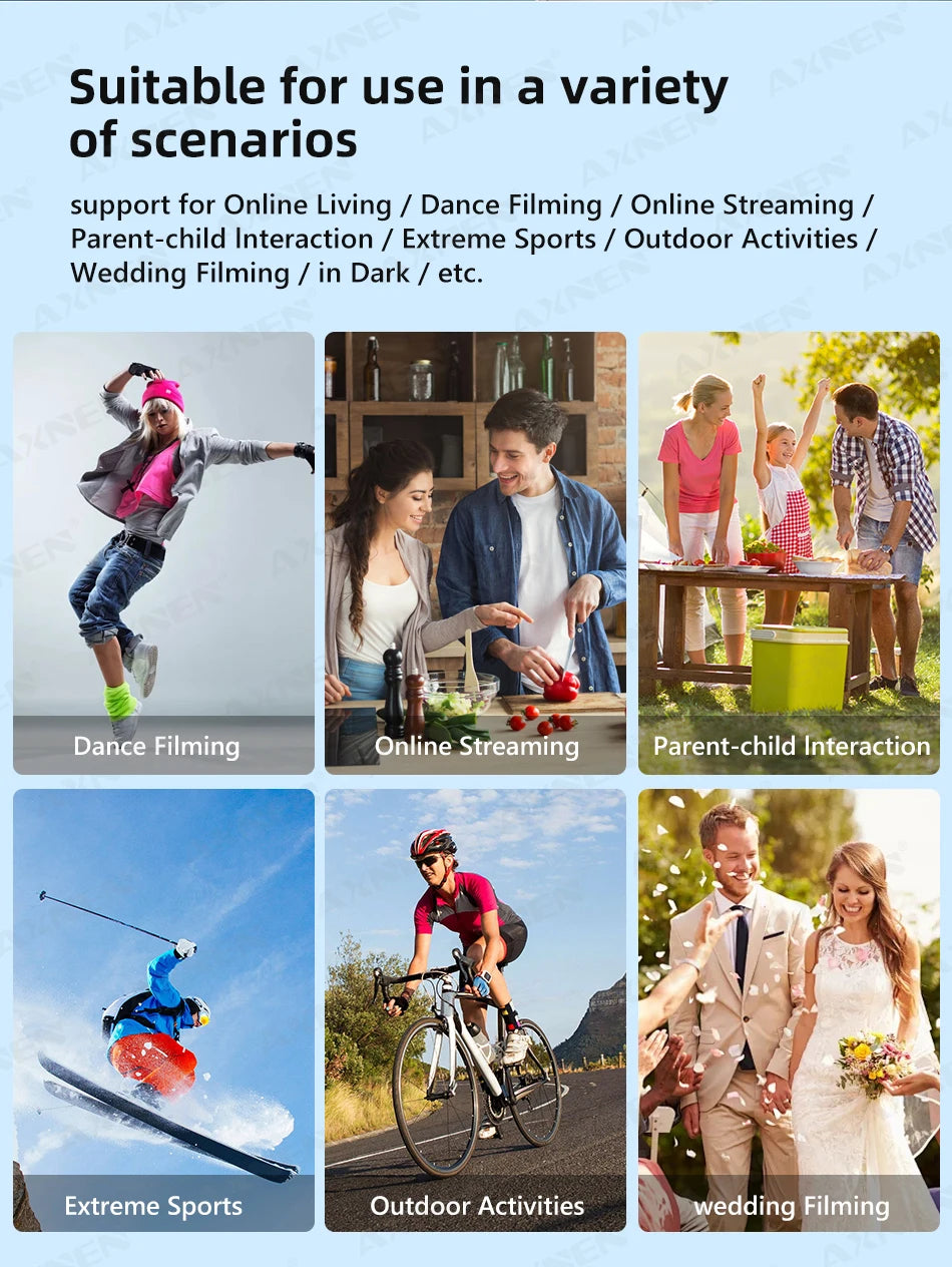 HQ6 3-Axis Handheld Gimbal Mobile Phone Shooting Stabilizer with Fill Light, Zoom, Face Tracking, Animal Following for Cellphone