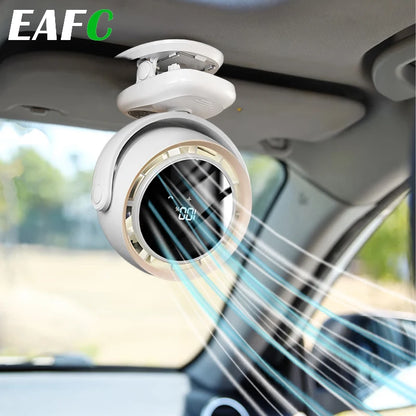 Car Fan Camping Fan 5-Speeds Electric Air Circulator Ceiling Fan Ultra-quiet Clip-on Fan Household Outdoor Cooling Ventilador