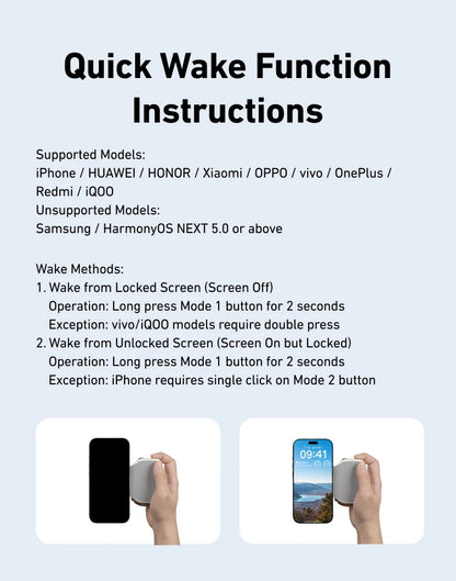 TELESIN Phone Camera Shoot Hand Grip Magnetic Smart Phone Holder Shooting Aid Remote Control Handle For Iphone Android Phone