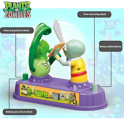 Plants Vs Zombies Bonk Choy Competitive Battle Toy Two-player Game Bonk Choy Vs Zombies Parent-child Interactive Children's Gift