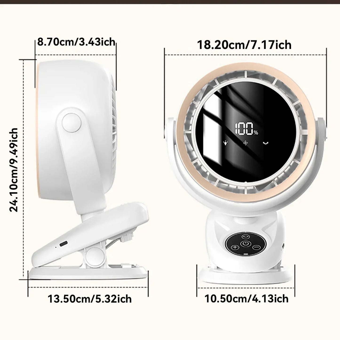 Car Fan Camping Fan 5-Speeds Electric Air Circulator Ceiling Fan Ultra-quiet Clip-on Fan Household Outdoor Cooling Ventilador