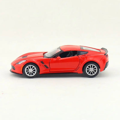 1:36 Chevrolet Corvette C7 Scale Metal Diecast Replica Home Office Miniature Art Vehicle Decoration Kid Boy Toy X72
