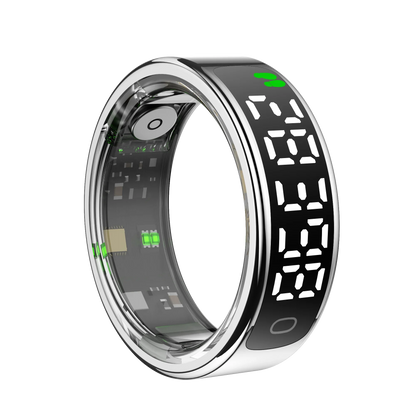 New Smart Ring 2025 Display Screen Gestures Control Video 5ATM Waterproof Remote Camera Blood Oxygen Monitor Multi Sports Mode