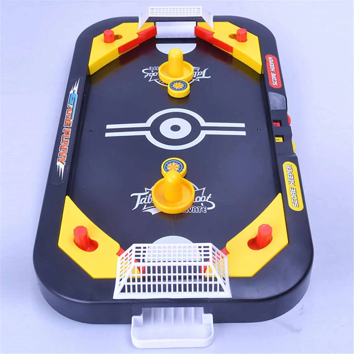 Desktop Battle 2 in 1 Ice Hockey Game Leisure Mini Air Hockey Table Children's Educational Interactive Toys Gift Indoor Sport