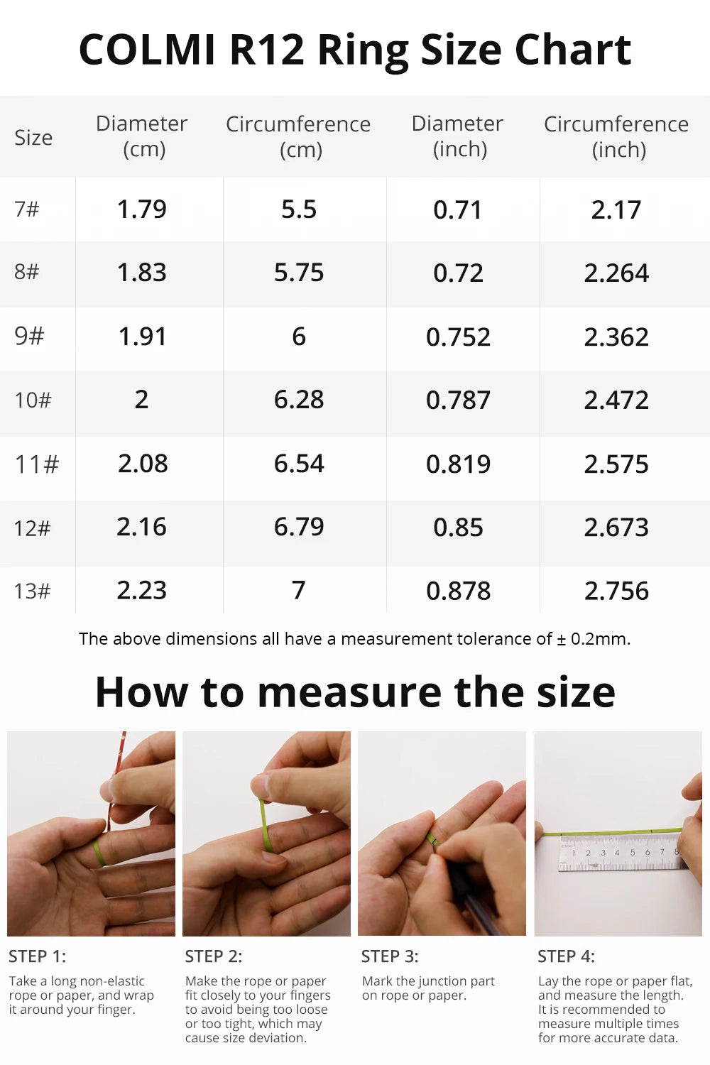 COLMI R12 Smart Ring with Display Screen and Touch, Health Manager, Wireless Charging, 5 ATM Waterproof For Men Women