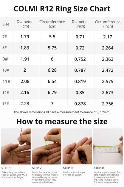 COLMI R12 Smart Ring with Display Screen and Touch, Health Manager, Wireless Charging, 5 ATM Waterproof For Men Women