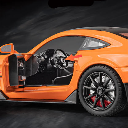 1/24 Benzs-GT GTR Alloy Sports Car Model Diecast & Toy Vehicles Metal Racing Car Model High Simulation Sound and Light Kids Gift