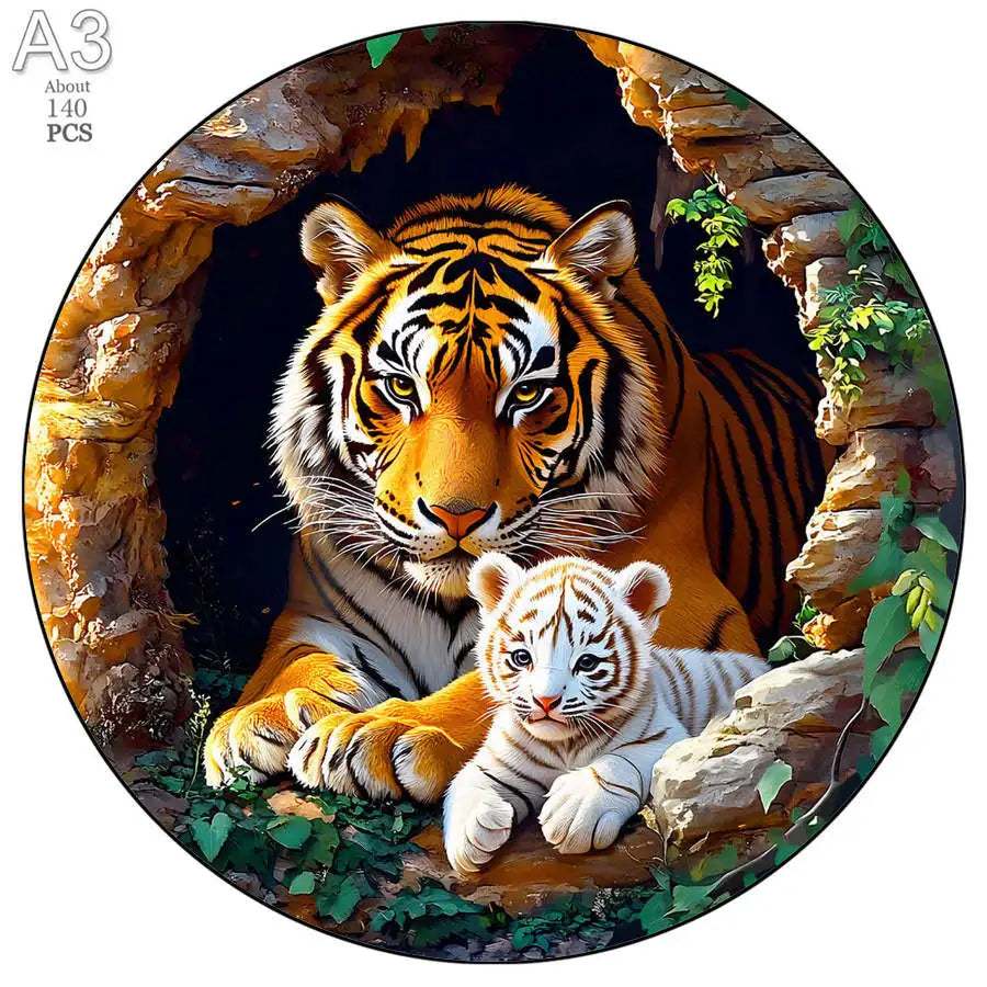 Populal Cat Jigsaw Wooden Puzzle Children'S Puzzle Gifts Unique Family Puzzle Games Intelligent Wooden Diy Crafts Games Puzzles