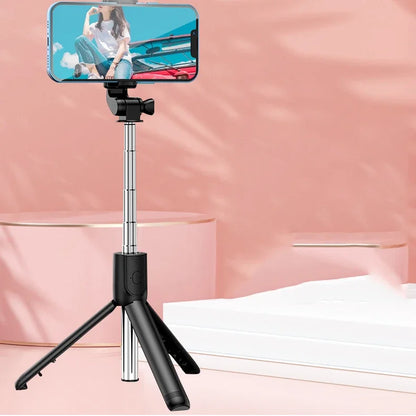 Retractable Desktop Universal Tripod Phone Holder For Live Broadcast / Portable Desk Live Stream Tripod