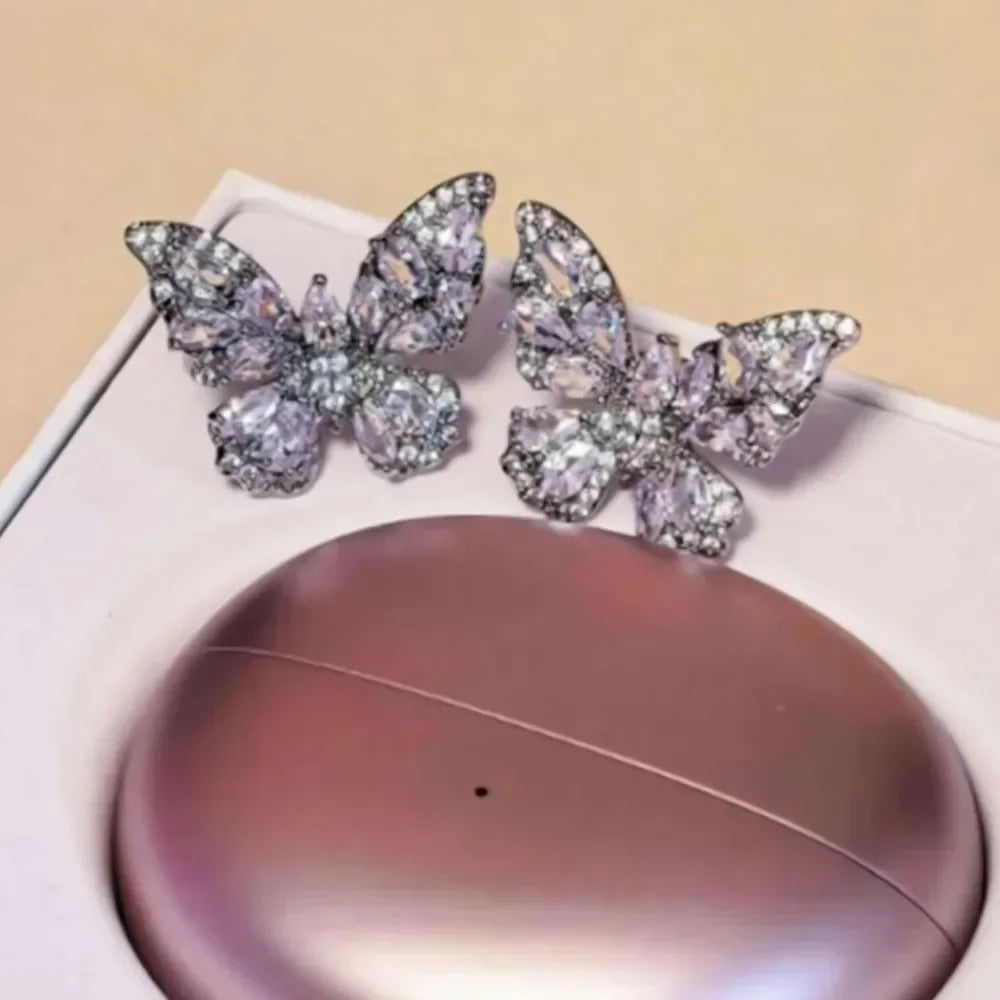 1PC DIY Headphone Diameter Buckle Zircon Decorative Headphone Decoration Clip Removeable Easy to Install Earbud Accessories