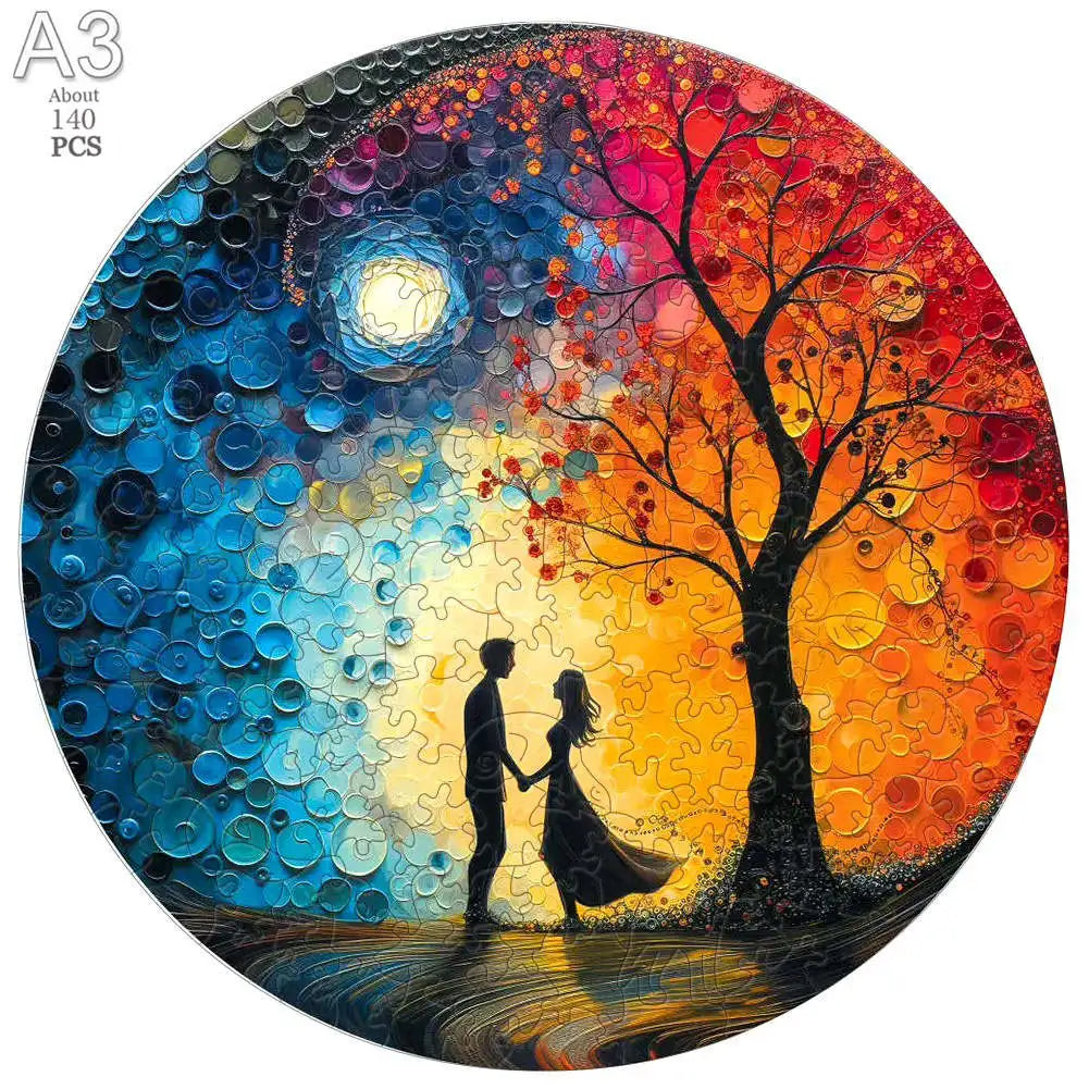 Populal Cat Jigsaw Wooden Puzzle Children'S Puzzle Gifts Unique Family Puzzle Games Intelligent Wooden Diy Crafts Games Puzzles