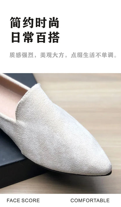 Women Flats Pointed Toe Solid Color Black Flats for Women Dressy Comfort Foldable Flats for Women Leopard Brown Flat Heel Shoes