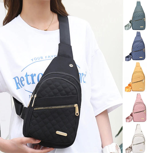 Lightweight Fanny Pack Solid Color Adjustable Chest Belt Large Capacity Bum Bag Casual Zipper Sling Bag for Everyday Use