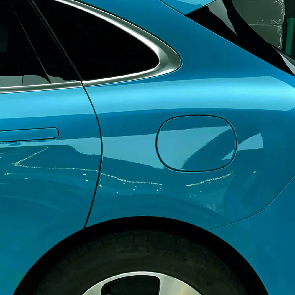 Car Sticker Bubble Free Vinyl Film Ultra Gloss Miami Blue PET Auto DIY Decal Vehicle Body Self Adhesive Sticker Car Accessories