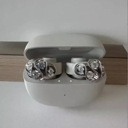 1PC DIY Headphone Diameter Buckle Zircon Decorative Headphone Decoration Clip Removeable Easy to Install Earbud Accessories