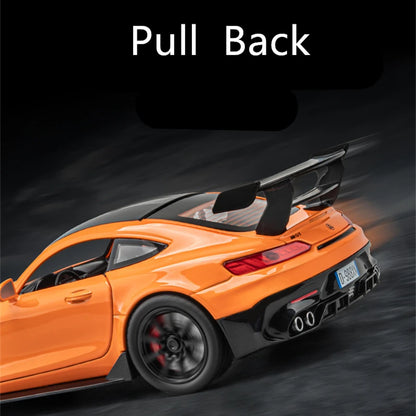 1/24 Benzs-GT GTR Alloy Sports Car Model Diecast & Toy Vehicles Metal Racing Car Model High Simulation Sound and Light Kids Gift