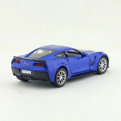 1:36 Chevrolet Corvette C7 Scale Metal Diecast Replica Home Office Miniature Art Vehicle Decoration Kid Boy Toy X72