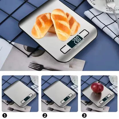 1pc 10KG LCD Digital Display Electronic Scale Household Kitchen Scale Food Baking Scale 22bl Personal Table Scale Weight Scale