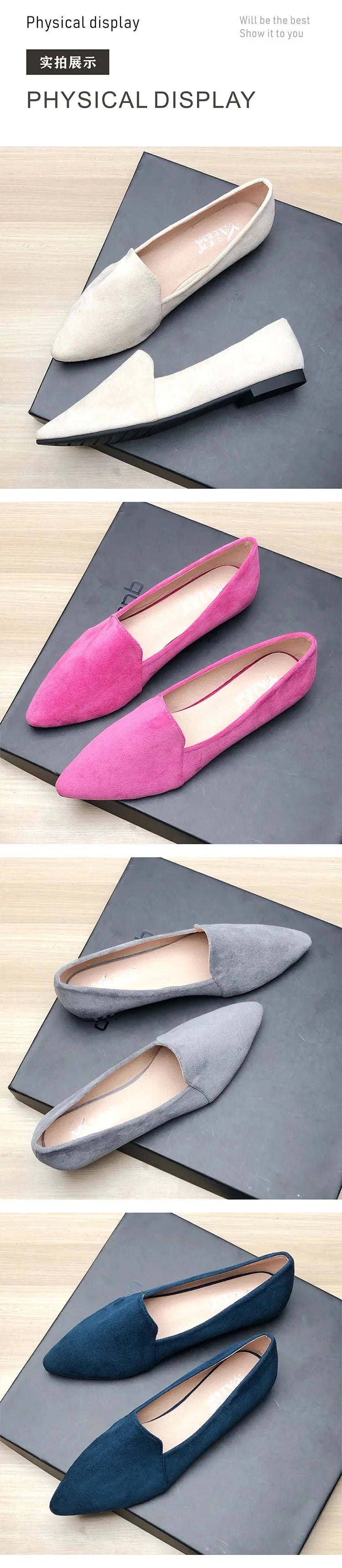 Women Flats Pointed Toe Solid Color Black Flats for Women Dressy Comfort Foldable Flats for Women Leopard Brown Flat Heel Shoes