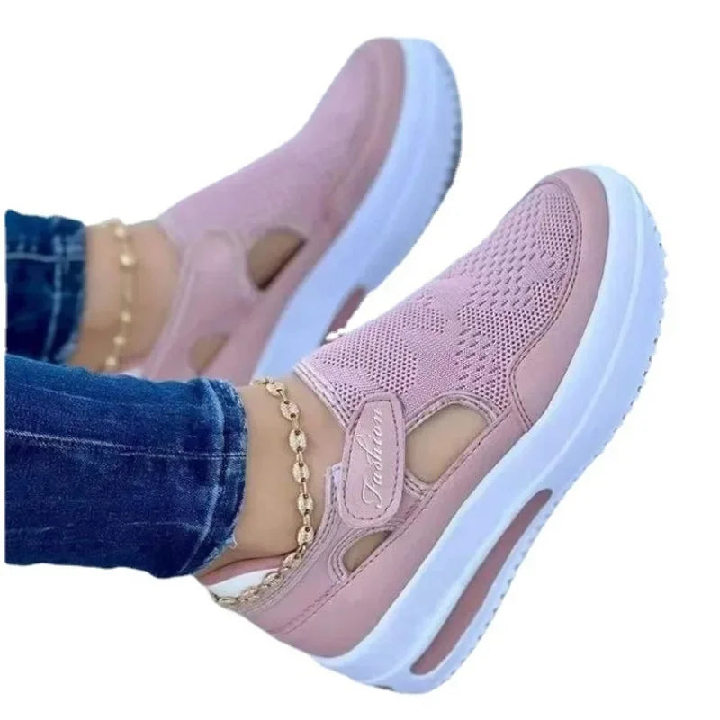 Women Shoes Woman Tennis Shoes Canvas Shoe Red Sneakers Female Casual Shoes Ladies Hollow Out Sport Shoes Platform Sneaker